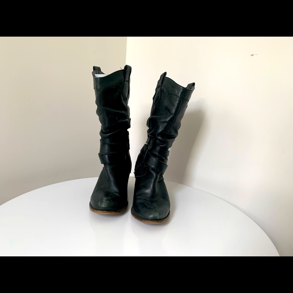ALDO black western-styled leather boots - 8.5 - Picture 4 of 10